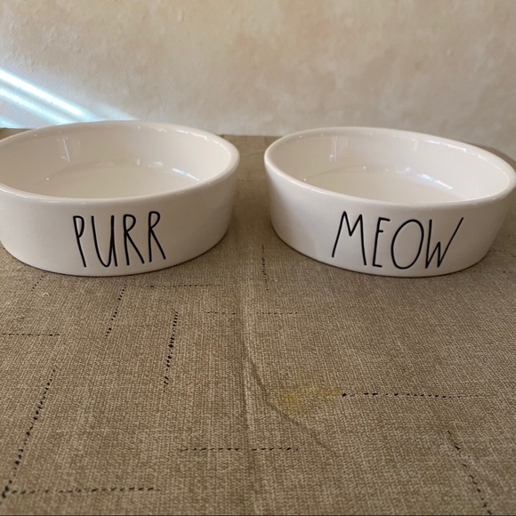 rae dunn meow bowl